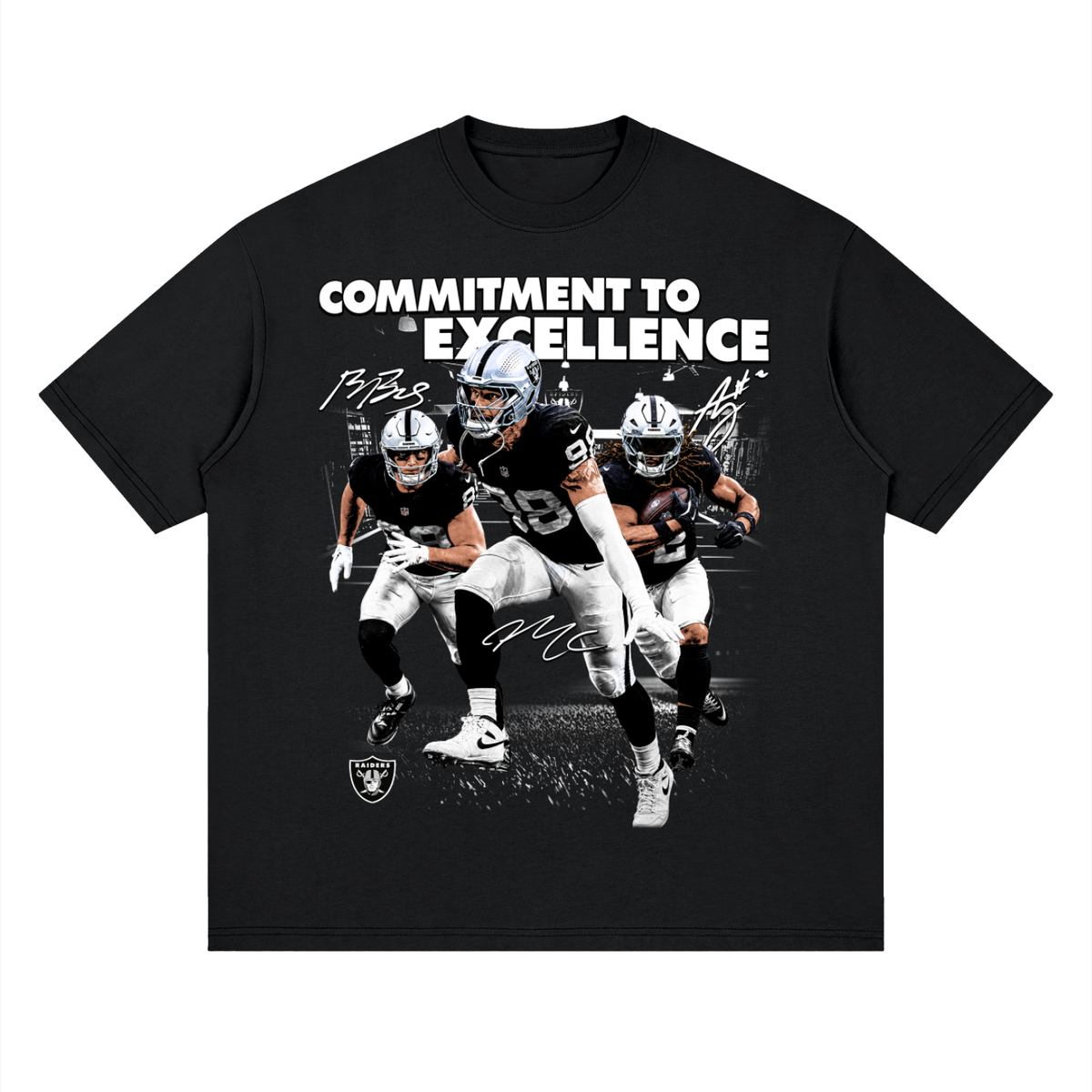 Raiders Commitment To Excellence Shield Back